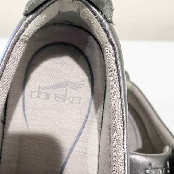 DANSKO Women’s Hillary Leather Sneaker Silver Pewter Comfort Shoe Size 40 - Picture 11 of 14
